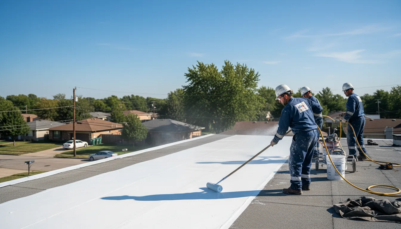 Commercial roof coating in Clearwater, KS near me